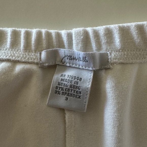 Joan Vass White Cotton/Spandex Pants Size 3-New Condition - Picture 8 of 8